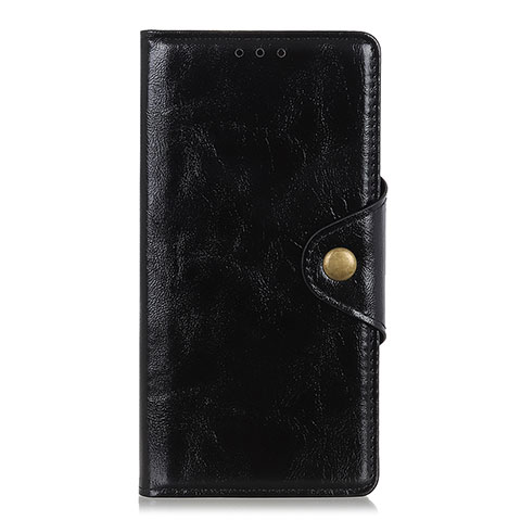 Coque Portefeuille Livre Cuir Etui Clapet L01 pour Xiaomi Redmi Note 9 Pro Noir