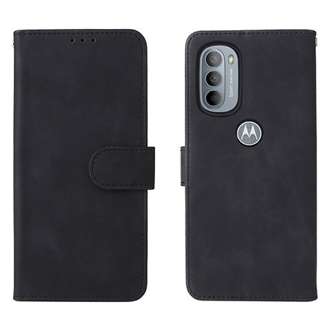 Coque Portefeuille Livre Cuir Etui Clapet L01Z pour Motorola Moto G41 Noir
