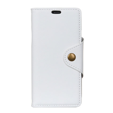 Coque Portefeuille Livre Cuir Etui Clapet L02 pour Asus Zenfone 5 ZE620KL Blanc