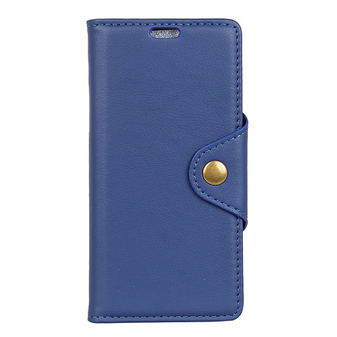 Coque Portefeuille Livre Cuir Etui Clapet L02 pour HTC U12 Life Bleu