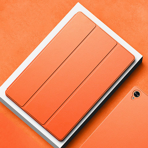 Coque Portefeuille Livre Cuir Etui Clapet L02 pour Huawei MatePad 10.8 Orange