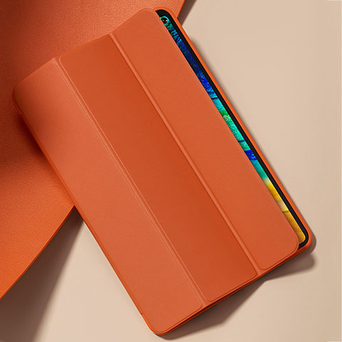 Coque Portefeuille Livre Cuir Etui Clapet L02 pour Huawei MatePad Pro 5G 10.8 Orange