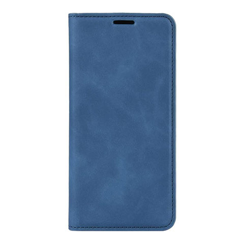 Coque Portefeuille Livre Cuir Etui Clapet L02 pour Huawei P40 Bleu