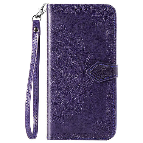 Coque Portefeuille Livre Cuir Etui Clapet L02 pour Oppo A31 Violet