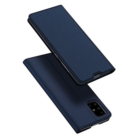 Coque Portefeuille Livre Cuir Etui Clapet L02 pour Samsung Galaxy A51 5G Bleu