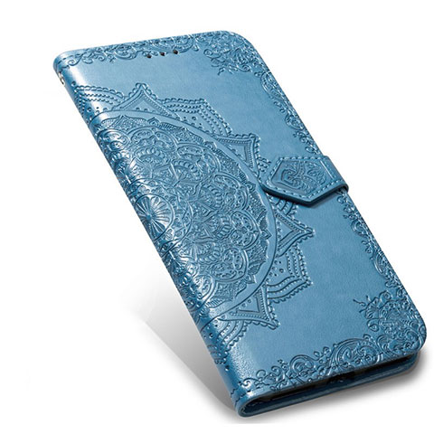 Coque Portefeuille Livre Cuir Etui Clapet L02 pour Xiaomi Mi Note 10 Lite Bleu Ciel