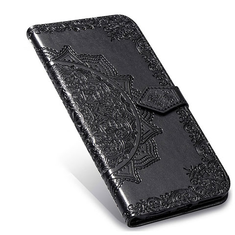 Coque Portefeuille Livre Cuir Etui Clapet L02 pour Xiaomi Mi Note 10 Lite Noir