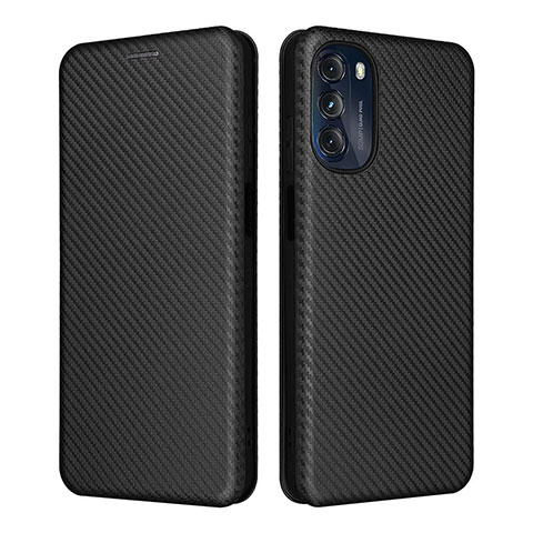 Coque Portefeuille Livre Cuir Etui Clapet L02Z pour Motorola Moto G 5G (2022) Noir