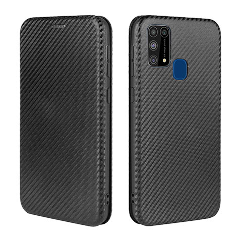 Coque Portefeuille Livre Cuir Etui Clapet L02Z pour Samsung Galaxy M31 Prime Edition Noir