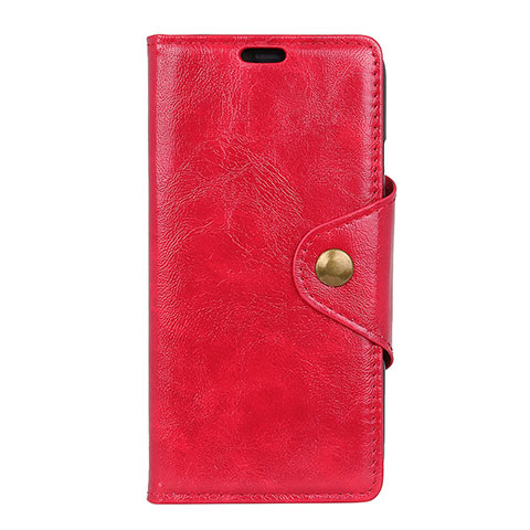 Coque Portefeuille Livre Cuir Etui Clapet L03 pour HTC Desire 12 Plus Rouge