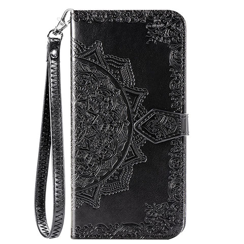 Coque Portefeuille Livre Cuir Etui Clapet L03 pour Huawei Enjoy 10 Noir