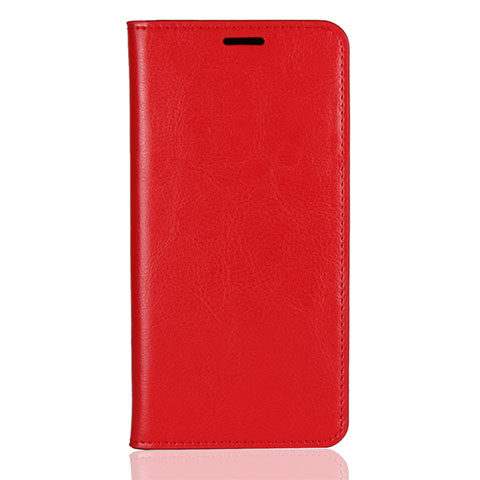 Coque Portefeuille Livre Cuir Etui Clapet L03 pour Huawei Enjoy 8 Plus Rouge
