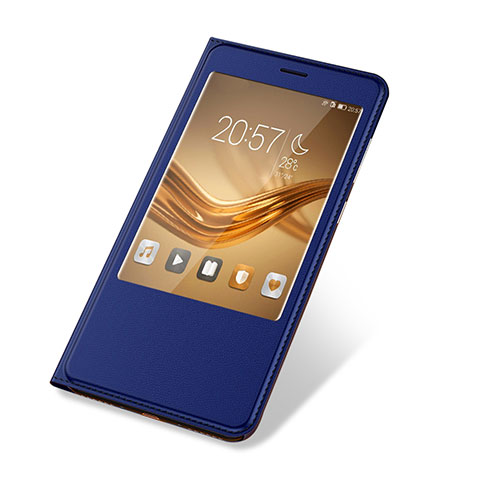 Coque Portefeuille Livre Cuir Etui Clapet L03 pour Huawei Honor Note 8 Bleu