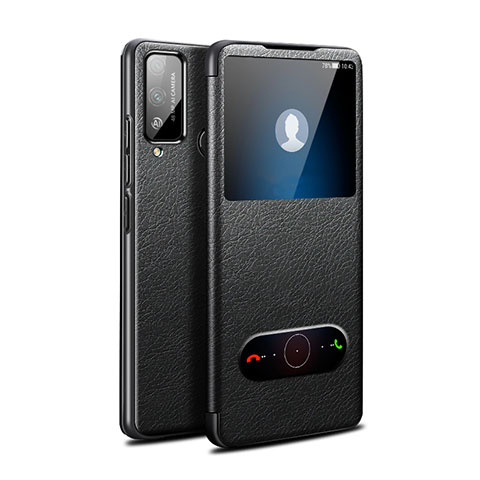 Coque Portefeuille Livre Cuir Etui Clapet L03 pour Huawei Honor Play4T Noir