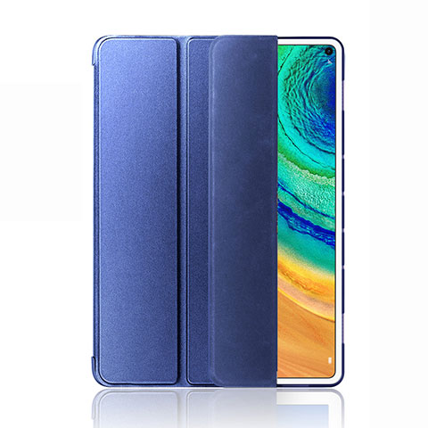 Coque Portefeuille Livre Cuir Etui Clapet L03 pour Huawei MatePad Pro 5G 10.8 Bleu