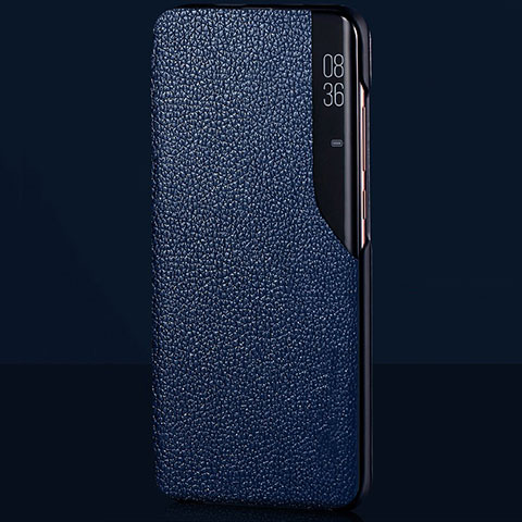 Coque Portefeuille Livre Cuir Etui Clapet L03 pour Xiaomi Mi 10 Bleu