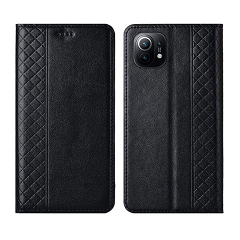 Coque Portefeuille Livre Cuir Etui Clapet L03 pour Xiaomi Mi 11 5G Noir