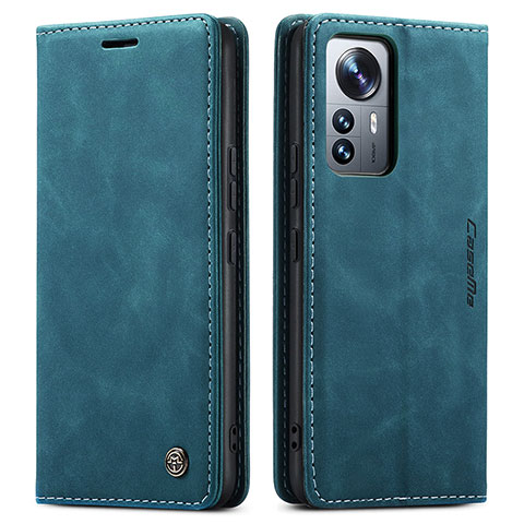 Coque Portefeuille Livre Cuir Etui Clapet L03 pour Xiaomi Mi 12 Lite 5G Bleu