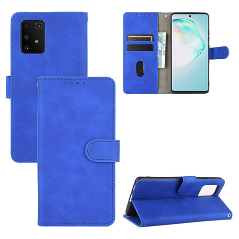 Coque Portefeuille Livre Cuir Etui Clapet L03Z pour Samsung Galaxy A91 Bleu