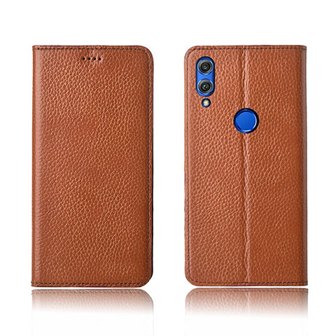 Coque Portefeuille Livre Cuir Etui Clapet L04 pour Huawei Honor View 10 Lite Orange