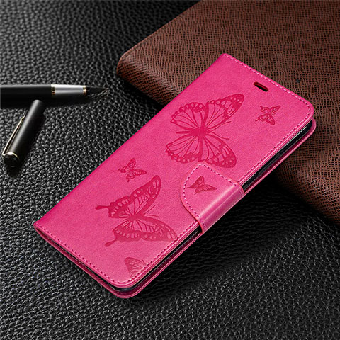 Coque Portefeuille Livre Cuir Etui Clapet L04 pour Nokia 5.3 Rose Rouge