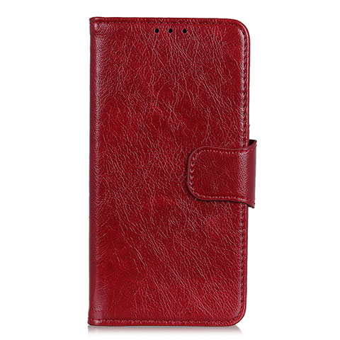 Coque Portefeuille Livre Cuir Etui Clapet L04 pour Samsung Galaxy Note 20 5G Vin Rouge