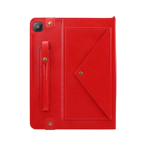 Coque Portefeuille Livre Cuir Etui Clapet L04 pour Samsung Galaxy Tab S6 Lite 4G 10.4 SM-P615 Rouge