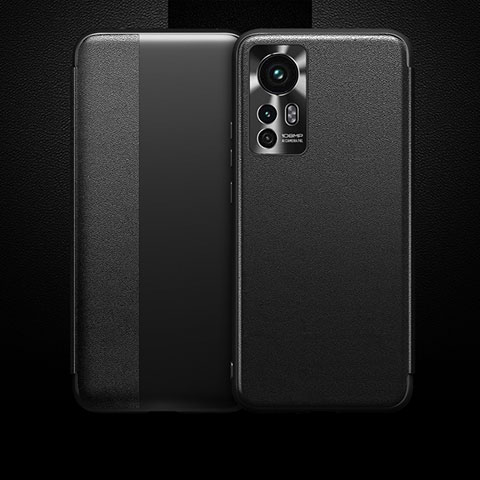 Coque Portefeuille Livre Cuir Etui Clapet L04 pour Xiaomi Mi 12 5G Noir