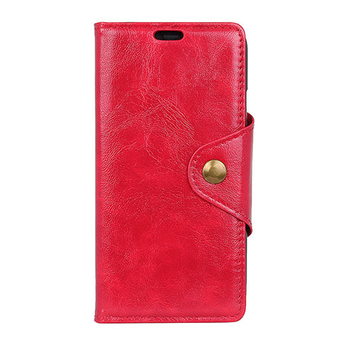 Coque Portefeuille Livre Cuir Etui Clapet L05 pour Asus Zenfone 5 ZS620KL Rouge