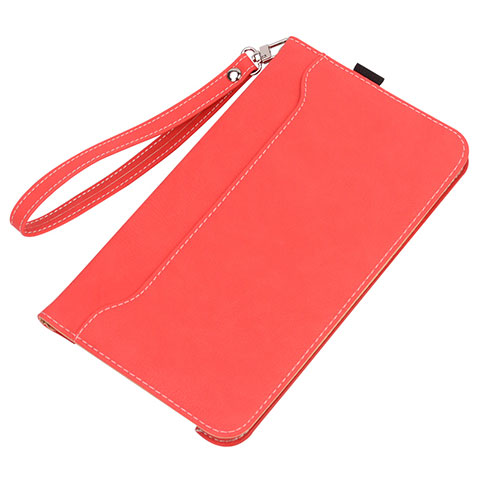 Coque Portefeuille Livre Cuir Etui Clapet L05 pour Huawei MatePad Rouge