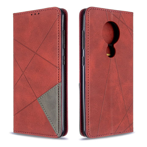 Coque Portefeuille Livre Cuir Etui Clapet L05 pour Nokia 7.2 Rouge