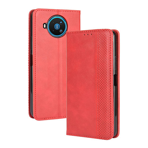 Coque Portefeuille Livre Cuir Etui Clapet L05 pour Nokia 8.3 5G Rouge
