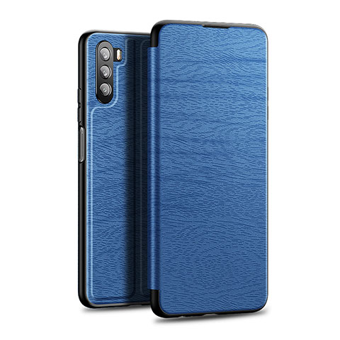 Coque Portefeuille Livre Cuir Etui Clapet L06 pour Huawei Mate 40 Lite 5G Bleu
