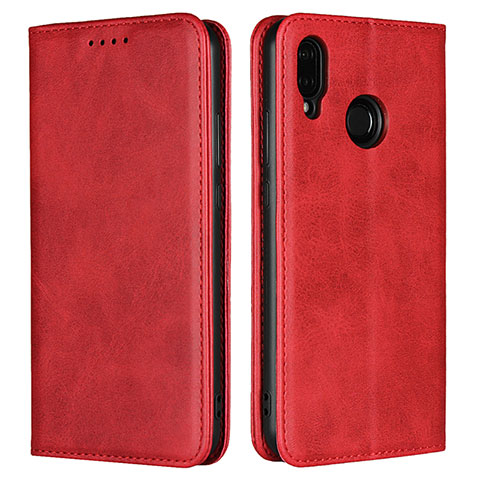 Coque Portefeuille Livre Cuir Etui Clapet L06 pour Huawei Nova 3e Rouge