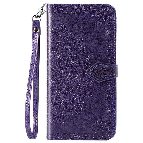 Coque Portefeuille Livre Cuir Etui Clapet L06 pour Vivo V20 Pro 5G Violet