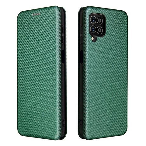 Coque Portefeuille Livre Cuir Etui Clapet L06Z pour Samsung Galaxy M62 4G Vert