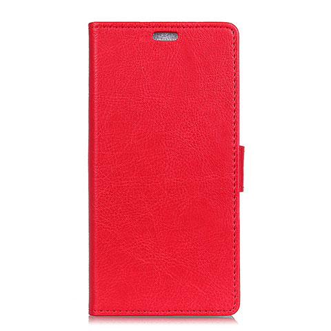Coque Portefeuille Livre Cuir Etui Clapet L08 pour Asus Zenfone 5 ZS620KL Rouge