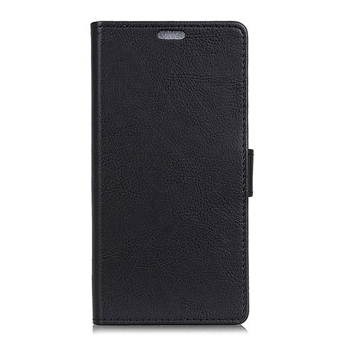 Coque Portefeuille Livre Cuir Etui Clapet L08 pour Asus Zenfone Max ZB555KL Noir