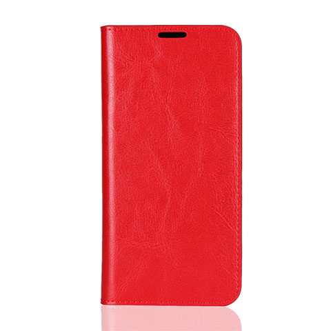 Coque Portefeuille Livre Cuir Etui Clapet L08 pour Huawei Honor V10 Lite Rouge