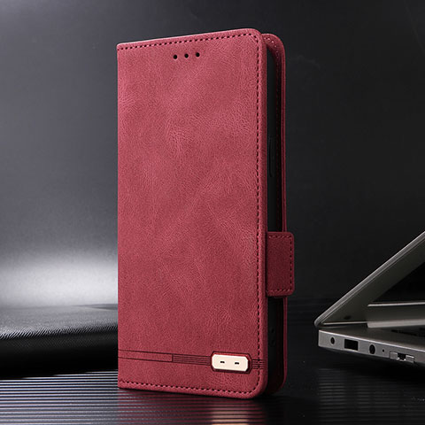 Coque Portefeuille Livre Cuir Etui Clapet L08Z pour Xiaomi Redmi Note 11T Pro 5G Rouge