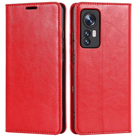 Coque Portefeuille Livre Cuir Etui Clapet L09 pour Xiaomi Mi 12S Pro 5G Rouge