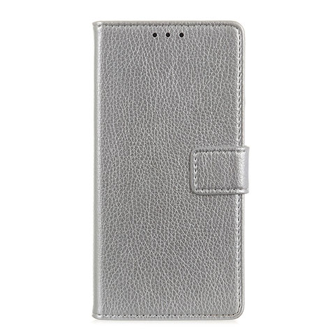 Coque Portefeuille Livre Cuir Etui Clapet L11 pour Samsung Galaxy S20 Lite 5G Argent
