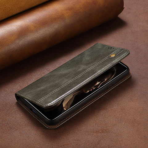 Coque Portefeuille Livre Cuir Etui Clapet L23 pour Apple iPhone 14 Vert