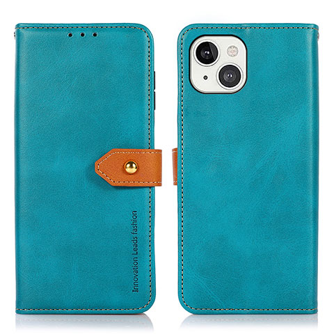 Coque Portefeuille Livre Cuir Etui Clapet L29 pour Apple iPhone 14 Bleu