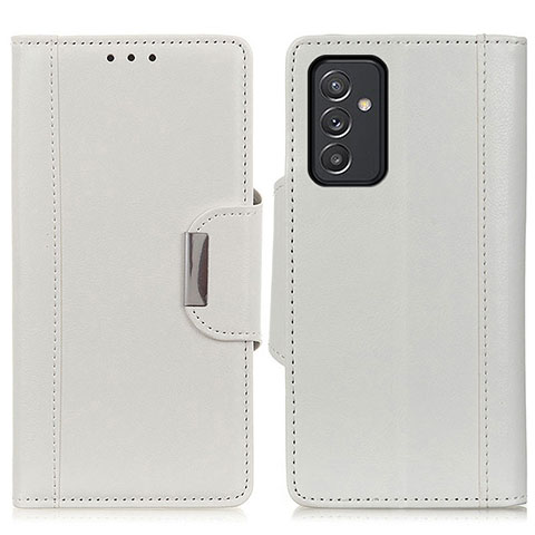 Coque Portefeuille Livre Cuir Etui Clapet M01L pour Samsung Galaxy A15 5G Blanc