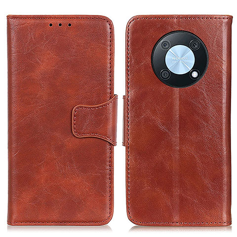 Coque Portefeuille Livre Cuir Etui Clapet M02L pour Huawei Nova Y90 Marron