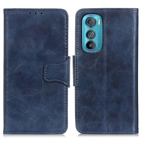 Coque Portefeuille Livre Cuir Etui Clapet M02L pour Motorola Moto Edge 30 5G Bleu