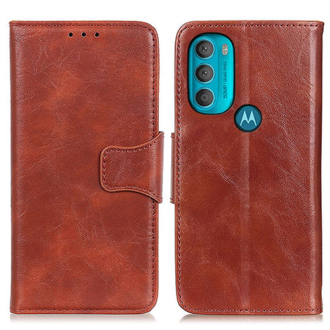 Coque Portefeuille Livre Cuir Etui Clapet M02L pour Motorola Moto G71 5G Marron
