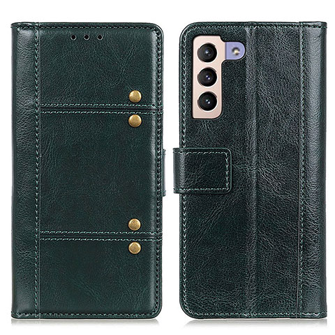 Coque Portefeuille Livre Cuir Etui Clapet M06L pour Samsung Galaxy S21 FE 5G Vert