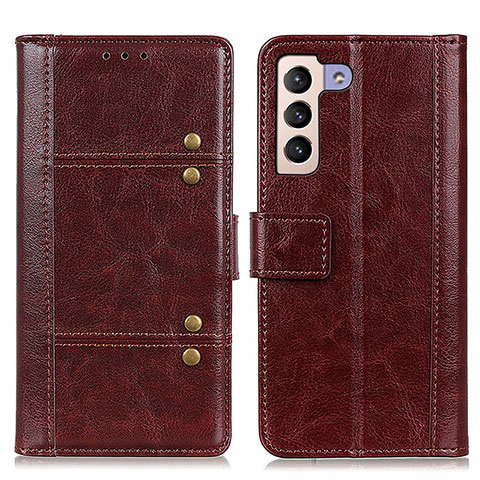 Coque Portefeuille Livre Cuir Etui Clapet M06L pour Samsung Galaxy S23 5G Marron